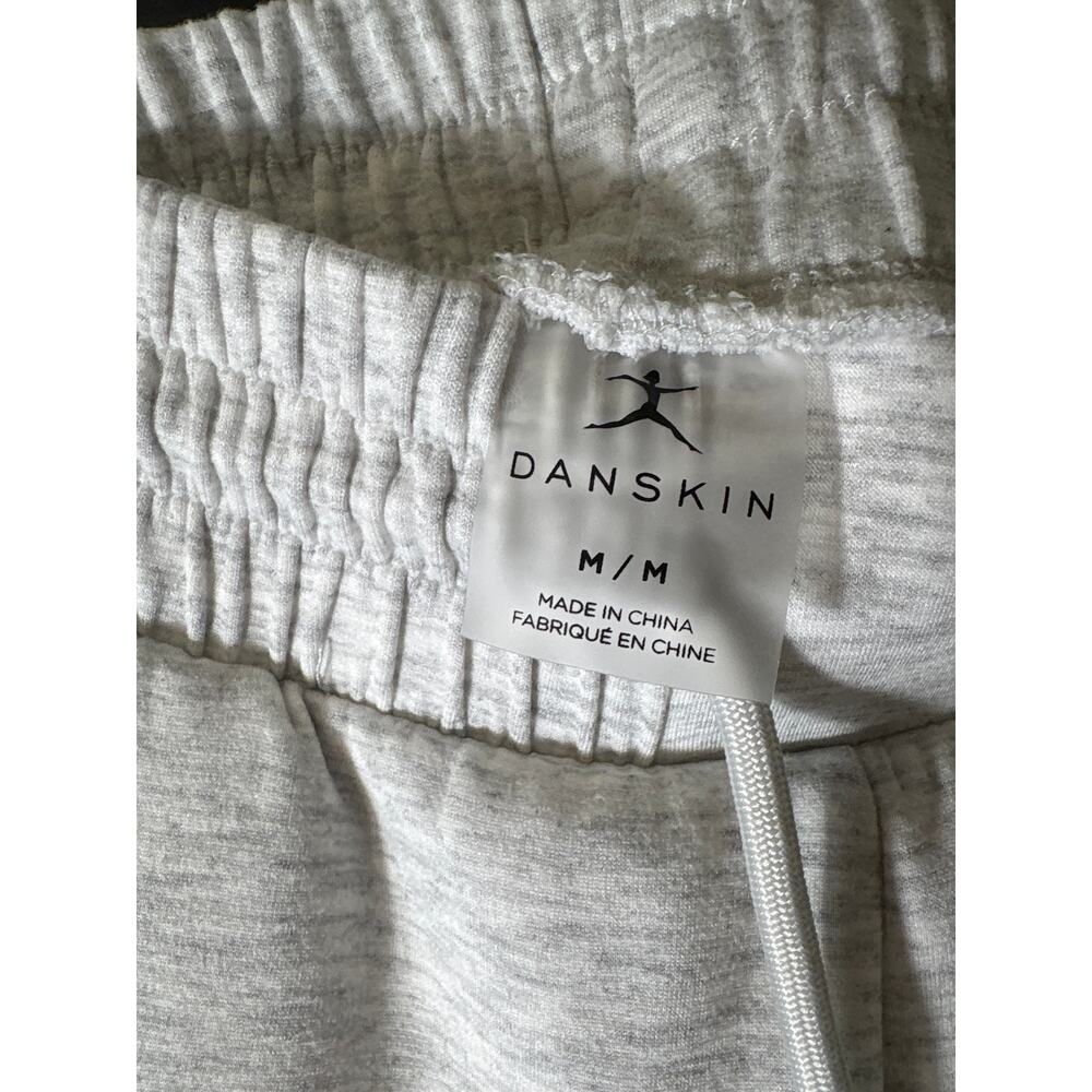 Danskin Light Gray Wide Leg Sweat Pants Sz M - Picture 2 of 3